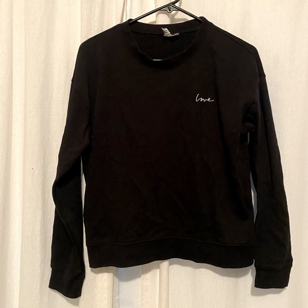 Divided Black “Love” Crewneck